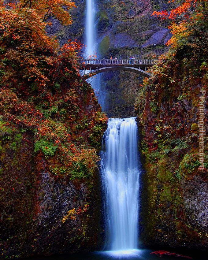 Unknown Artist Multnomah Falls, Oregon